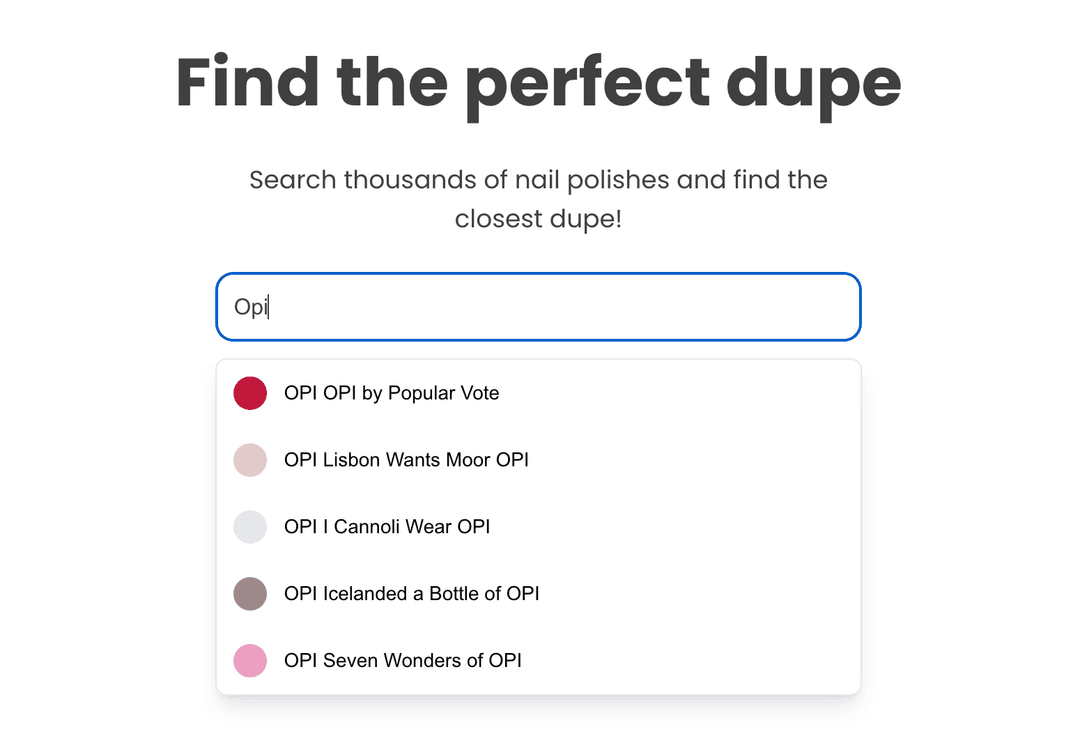 Step 3: Enter a Nail Polish Name