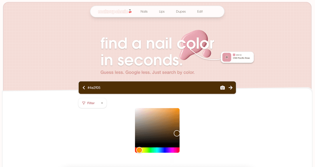 Enter a hex code or upload a photo